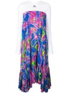 Marine Serre Flowered Hybrid Dress - White