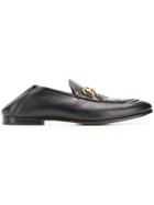 Gucci Panther Embroidered Horsebit Loafers - Black