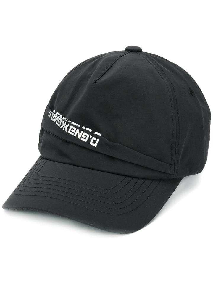 D.gnak Folded Logo Baseball Cap - Black