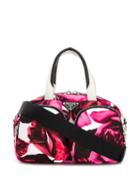 Prada Floral Multi-pockets Tote Bag - Pink