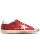 Golden Goose Deluxe Brand Glitter Superstar Sneakers - Red