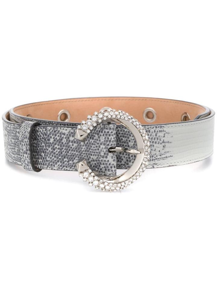 Jimmy Choo Madeline Crystal Belt - Grey