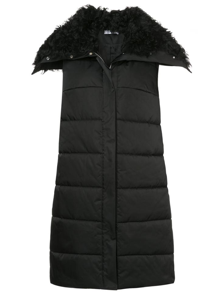 Adeam Long Padded Gilet - Black