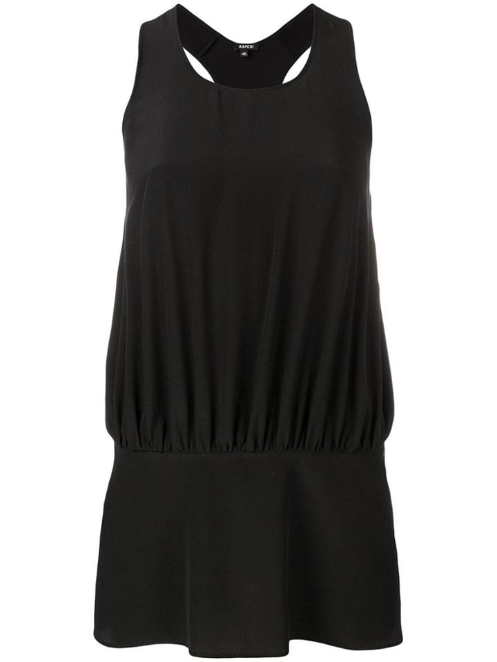 Aspesi Silk Tank Top - Black