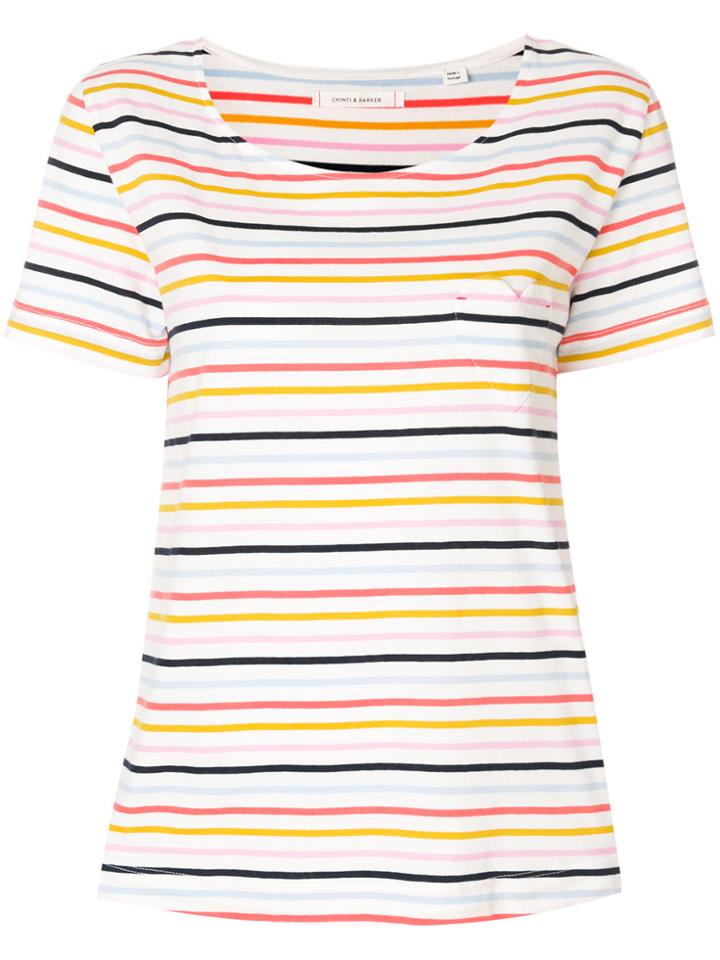 Chinti & Parker Heart Pocket T-shirt - Multicolour