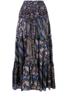 Ulla Johnson Asilia Printed Maxi Skirt - Blue