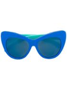Stella Mccartney Kids - Cat Eye Sunglasses - Kids - Acetate - One Size, Blue