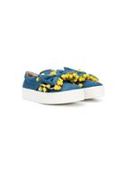 Florens Teen Denim Slip-on Sneakers - Blue
