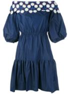 Peter Pilotto 'pallas' Off-shoulder Denim Dress, Women's, Size: 10, Blue, Cotton/polyester