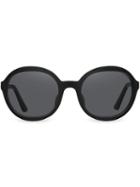 Prada Oversized Round Sunglasses - Black