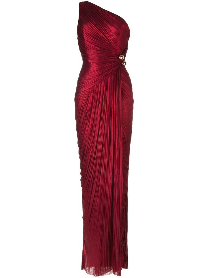 Maria Lucia Hohan 'darlinda' Dress, Women's, Size: 36, Red, Silk/nylon/spandex/elastane