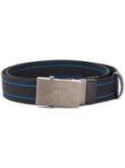 Prada Stripe Detail Belt - Black