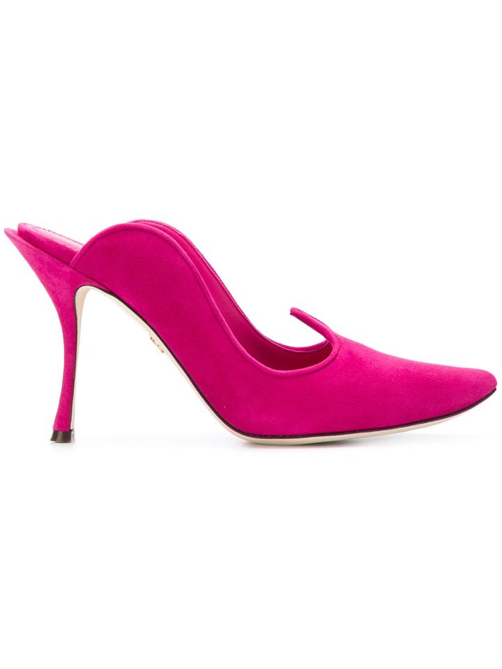 Dolce & Gabbana Sabot Pumps - Pink & Purple
