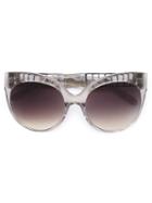 Linda Farrow Cage Frame Cat Eye Sunglasses