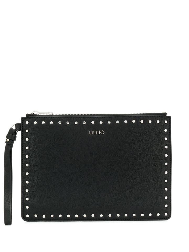 Liu Jo Logo Plaque Clutch - Black