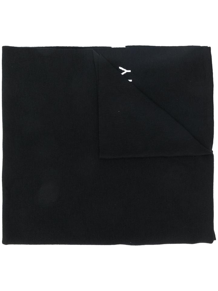 Givenchy Intarsia Logo Scarf - Black