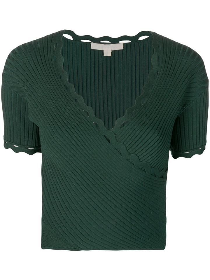 Jonathan Simkhai Ribbed Slim-fit Top - Green