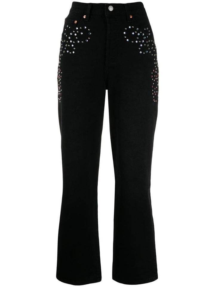 Levi's Cropped Denim Jeans - Black