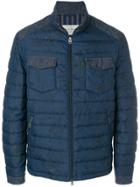Etro Quilted Paisley Print Jacket - Blue