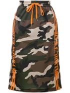 P.a.r.o.s.h. Camouflage Logo Skirt - Brown