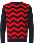 Mp Massimo Piombo Chevron Jumper - Blue