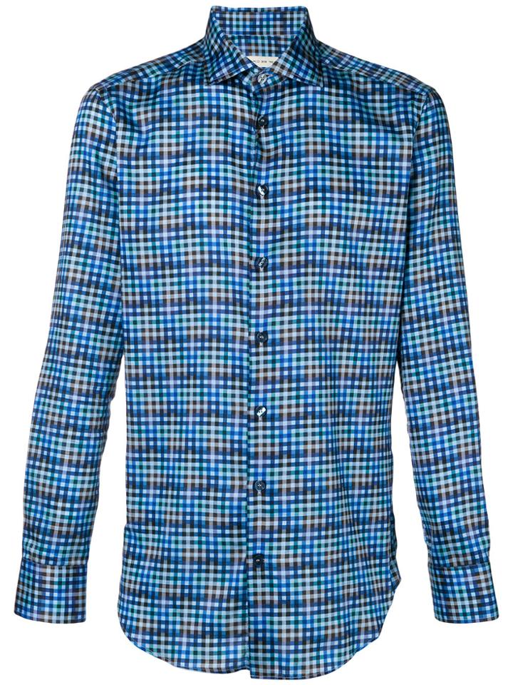 Etro Plaid Slim-fit Shirt - Blue
