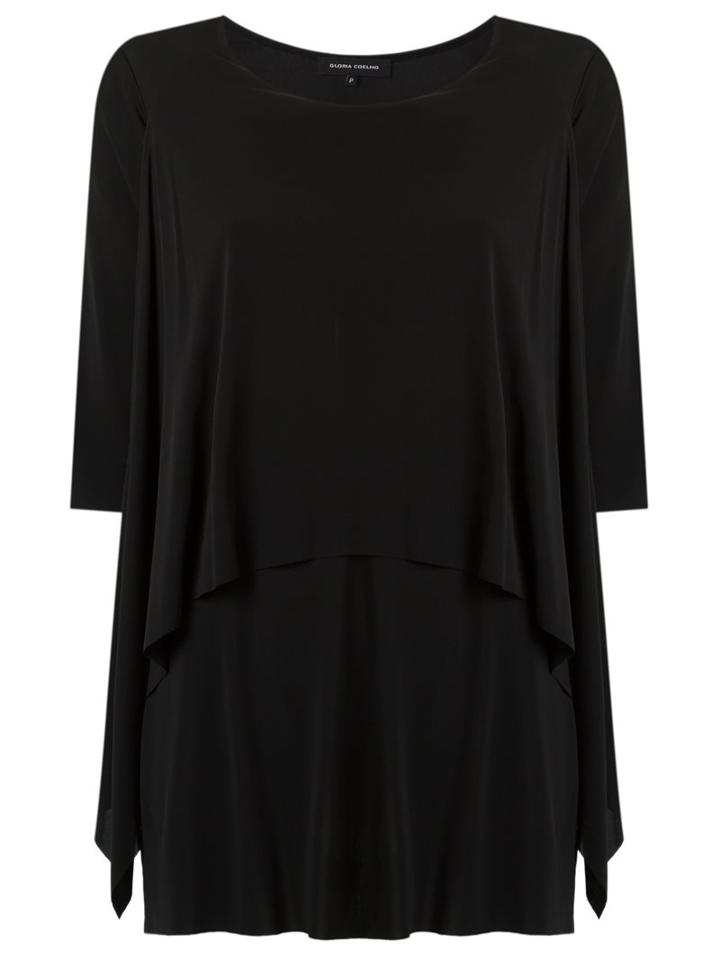 Gloria Coelho Round Neck Blouse, Women's, Size: Pp, Black, Viscose