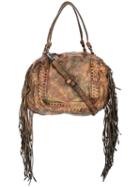 Giorgio Brato Fringe-trimmed Shoulder Bag, Women's, Brown, Leather