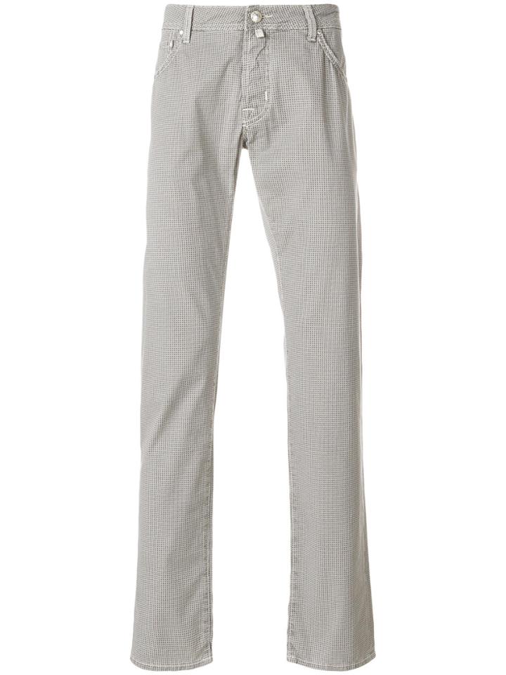 Jacob Cohen Printed Slim-fit Trousers - Grey