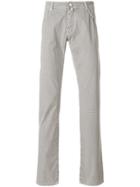 Jacob Cohen Printed Slim-fit Trousers - Grey