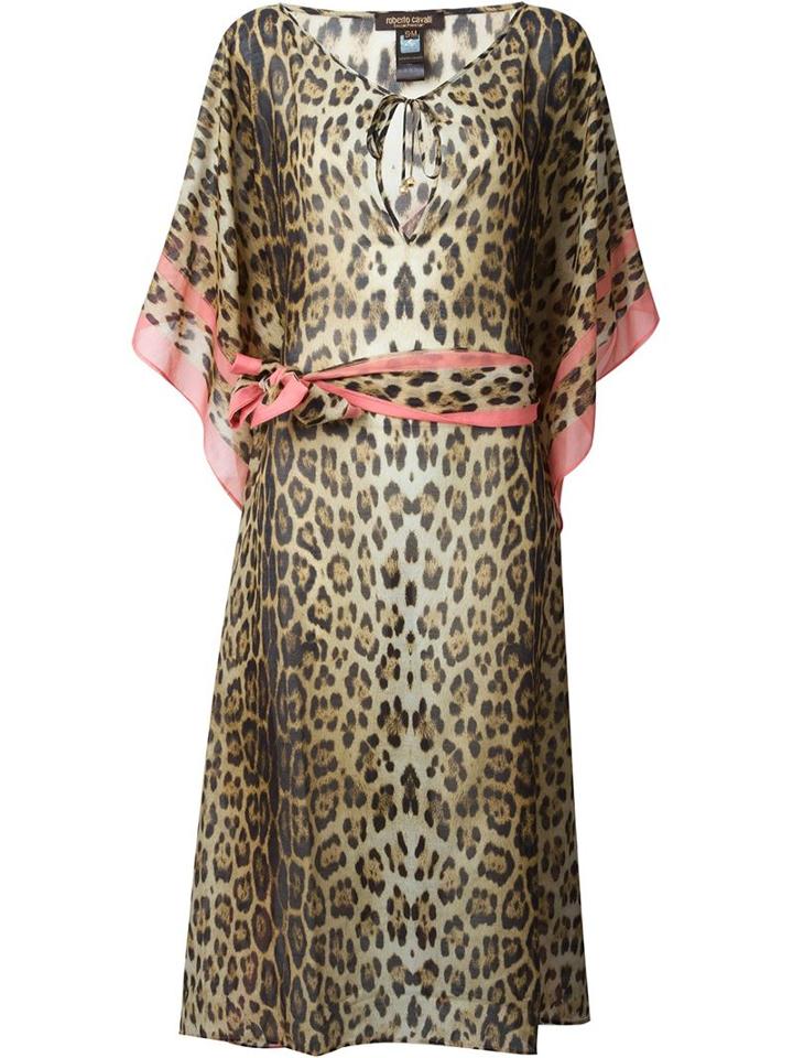 Roberto Cavalli Leopard Print Tunic Dress