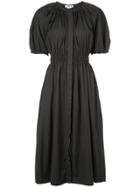 Jason Wu Puff Sleeve Midi Dress - Black