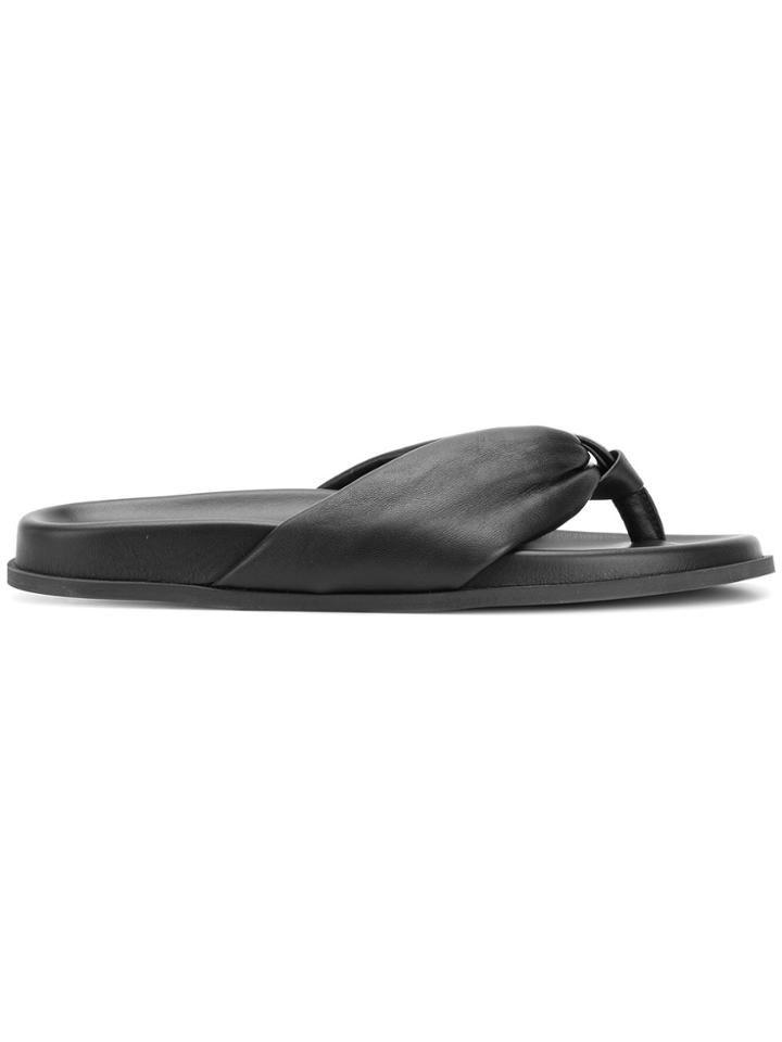 Bassike Thong Strap Sandals - Black