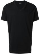 Diesel - V-neck T-shirt - Men - Cotton - S, Black, Cotton