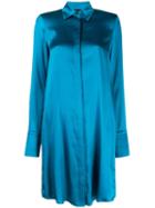 Federica Tosi Shirt Midi Dress - Blue