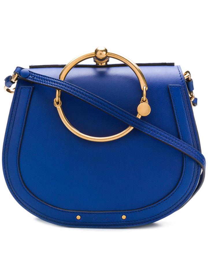 Chloé Nile Bracelet Shoulder Bag - Blue