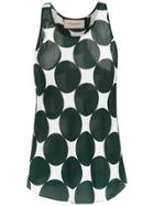 Adriana Degreas Printed Silk Blouse - Green