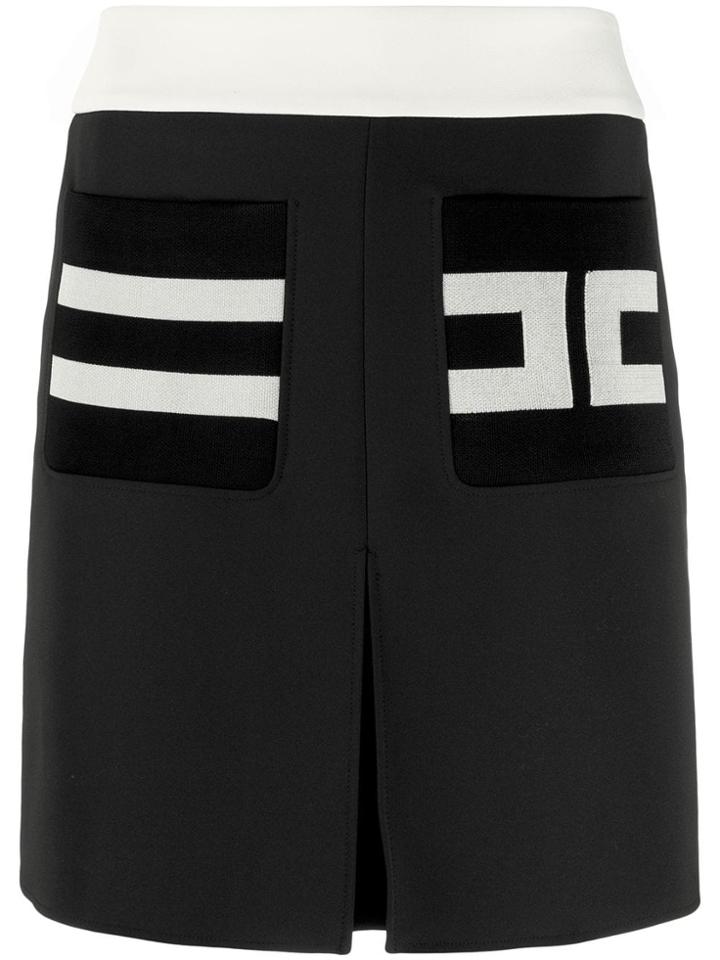 Elisabetta Franchi Short Logo Skirt - Blue