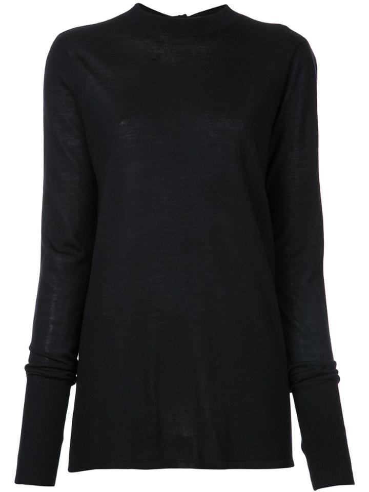 Dion Lee Tie Back Sweater - Black
