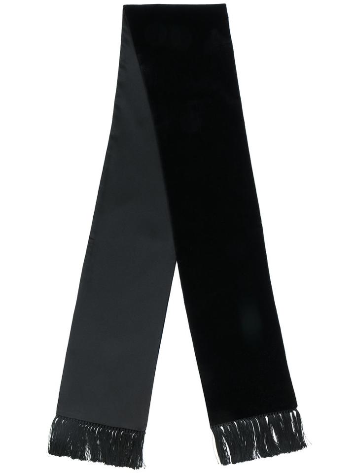 Dolce & Gabbana - Classic Fringed Scarf - Men - Silk/cotton - One Size, Black, Silk/cotton