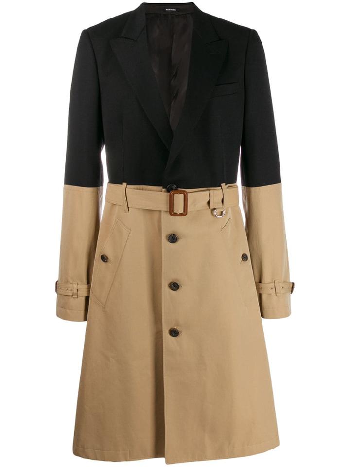 Alexander Mcqueen Hybrid Trench Coat - Black
