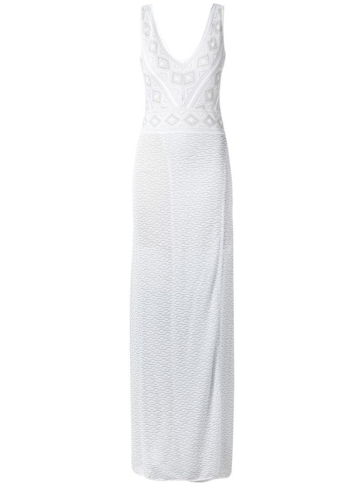 Cecilia Prado Knit Maxi Dress, Women's, Size: Medium, White, Viscose/triacetate/metallic Fibre