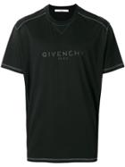 Givenchy Columbian-fit Distressed Logo Print T-shirt - Black