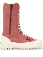 Superga Ankle Lace-up Boots - Pink