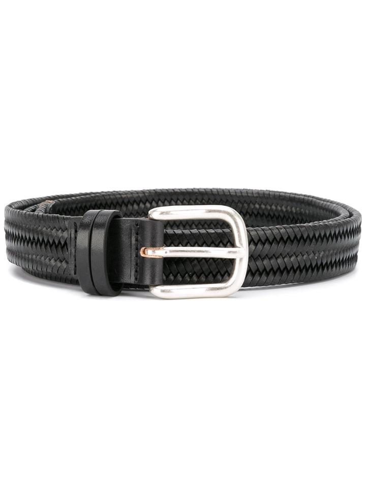 Eleventy - Buckled Belt - Women - Leather - 90, Women's, Black, Leather