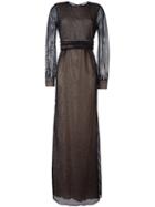 Emanuel Ungaro Mesh Overlay Dress