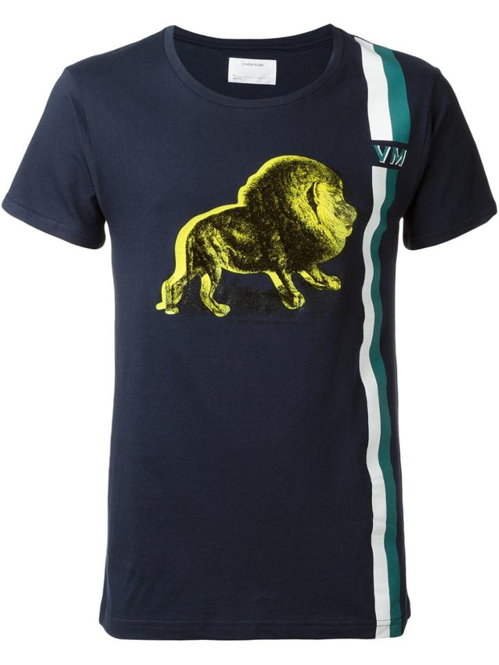 Yoshiokubo Mix Print T-shirt - Blue