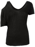 Unravel Project Cut-off Detailing Blouse, Women's, Size: Xs, Black, Cotton