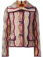 Missoni Vintage Patterned Striped Jacket, Women's, Size: 44