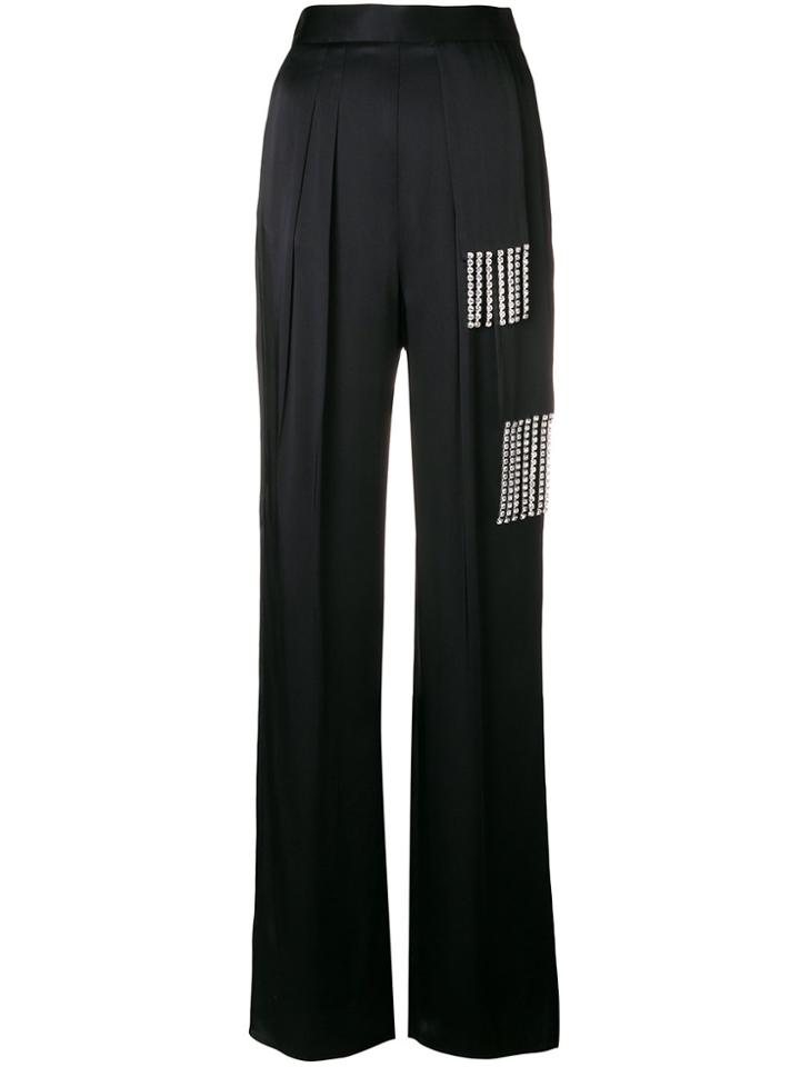 Christopher Kane Strass Embellished Trousers - Black